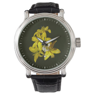 Reloj De Pulsera Grupo de los Lilies Amarillos