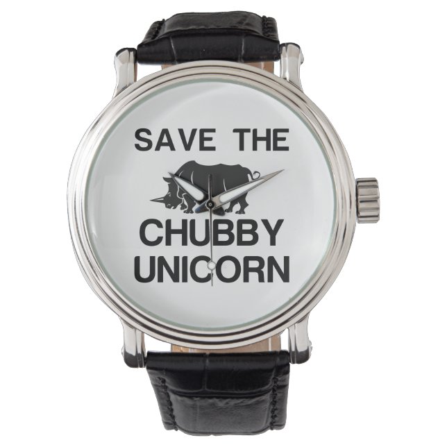 RELOJ DE PULSERA GUARDAR EL CHUBBY UNICORN RHINO (Anverso)