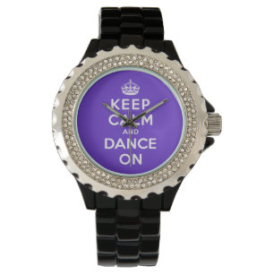 Reloj De Pulsera Guarde la calma y baile encendido