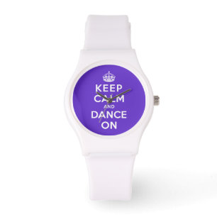 Reloj De Pulsera Guarde la calma y baile encendido