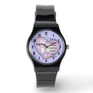 Reloj De Pulsera Guardia cardíaca de enfermera nocturna morada