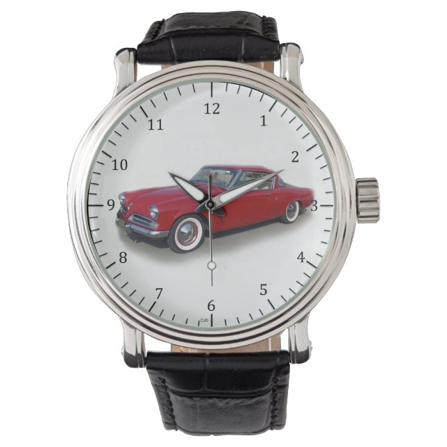 Reloj De Pulsera Guardia de coches roja clásica de 1953 (Anverso)