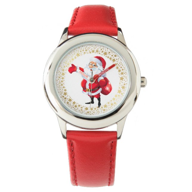 Reloj De Pulsera Guardia de niños de vacaciones/Santa Watch (Anverso)