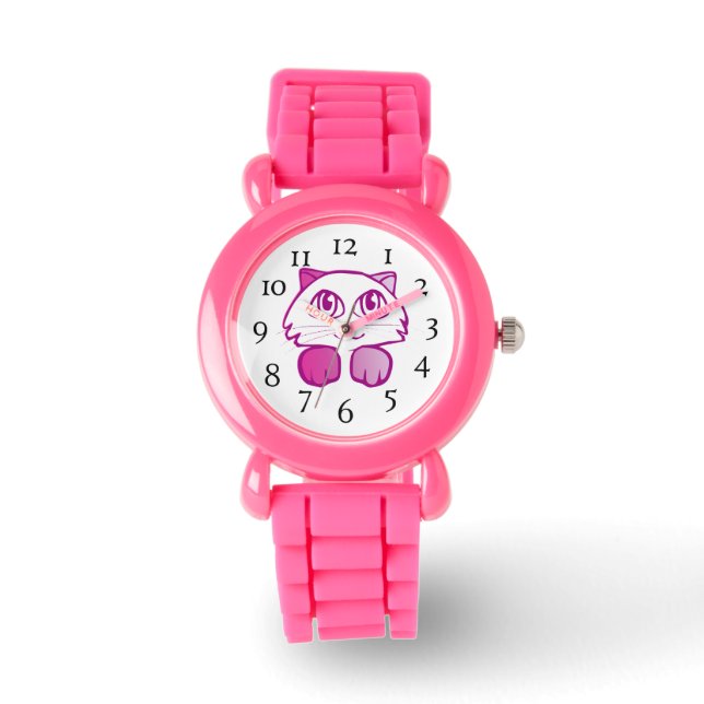 Reloj De Pulsera Guardia infantil - Gato (Anverso)