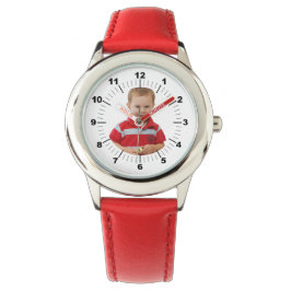 Reloj De Pulsera Guardia infantil - Personalizado - Número rojo