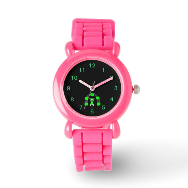 Reloj De Pulsera Guardia rosa del niño de St. Patrick's FrankenChee (Anverso)