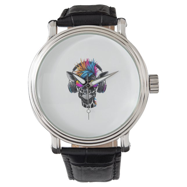 Reloj De Pulsera Guay Giraffe Gafas de sol Auriculares Girafes (Anverso)
