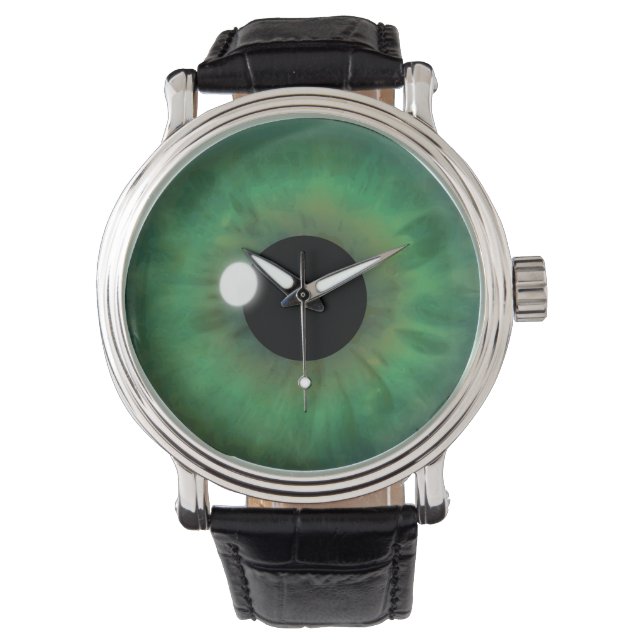 Reloj De Pulsera Guay Green Eye Iris Eyeball Personalizado Writing  (Anverso)