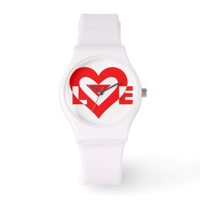 Reloj De Pulsera Guay Love Graphic, rojo (Anverso)