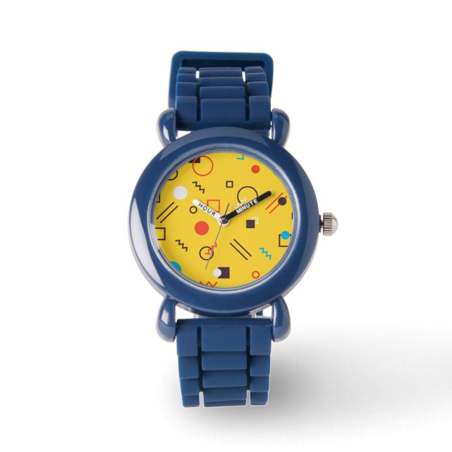 Reloj De Pulsera Guay, Memphis únicos, modernos, geométricos urbano (Anverso)