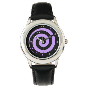 Reloj De Pulsera Guay Purple Hypnotic Spiral Wrial Watch