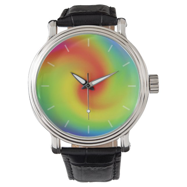 Reloj De Pulsera Guay Resumen arte de la ola arcoiris (Anverso)