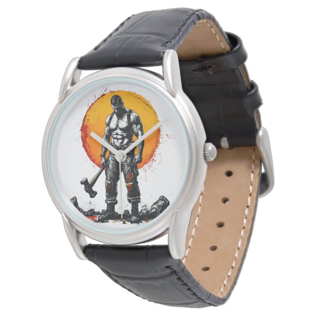Reloj De Pulsera guerrero bárbaro fantasía medieval fuerza hummer (Angular)