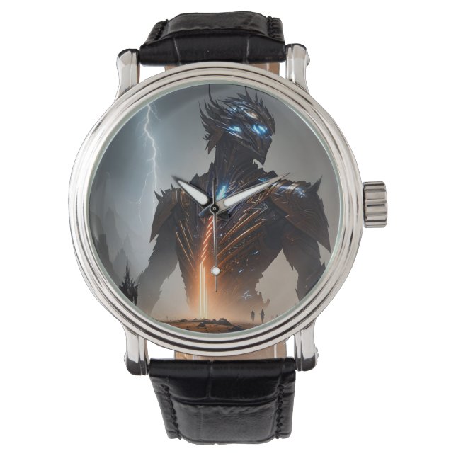 Reloj De Pulsera Guerrero Lightning Cyborg (Anverso)