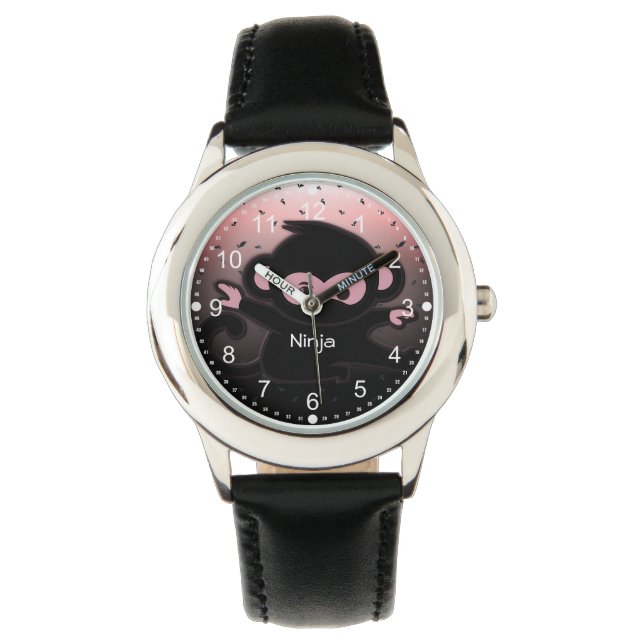 Reloj De Pulsera Guerrero Ninja Cute Kids (Anverso)