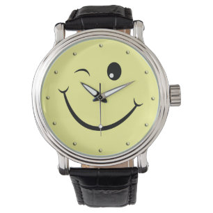Reloj De Pulsera Guiño de la cara feliz