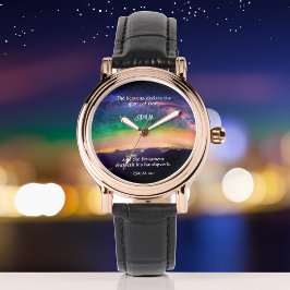 Reloj De Pulsera Guión cristiana de Starry Night Sky Personalizado