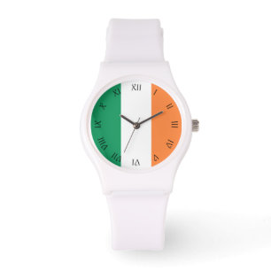 Reloj De Pulsera Guión negro Números romanos Vocación de bandera ir