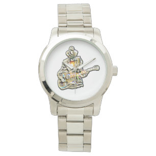 Reloj De Pulsera Guitar Blues Mann - Siéntanlo