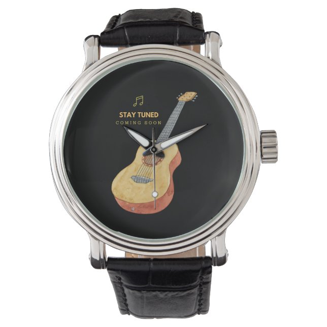 Reloj De Pulsera Guitar Stay Tuned (Anverso)