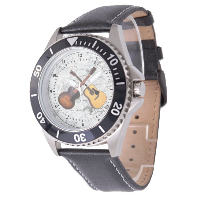 RELOJ DE PULSERA GUITARES CRUZADOS- OBSERVAR (Angular)