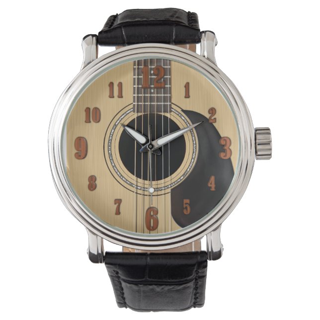 Reloj De Pulsera Guitarra Acústica (Anverso)