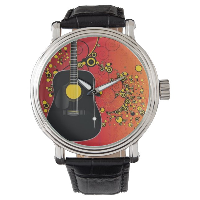 Reloj De Pulsera Guitarra acústica- (Anverso)