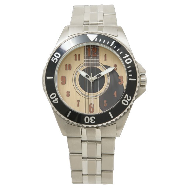 Reloj De Pulsera Guitarra Acústica (Anverso)
