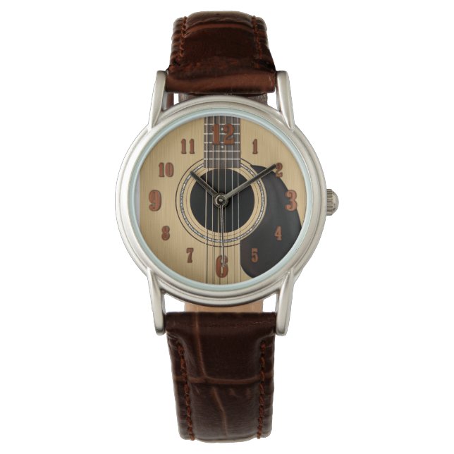 Reloj De Pulsera Guitarra Acústica (Anverso)