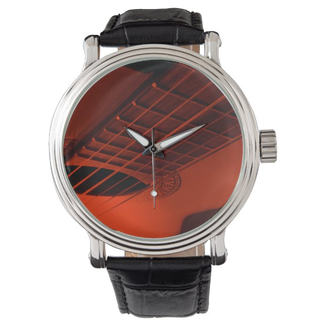 Reloj De Pulsera Guitarra acústica. (Anverso)