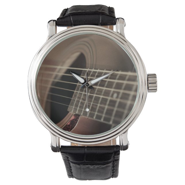 Reloj De Pulsera Guitarra Acústica De Seis Cazas (Anverso)