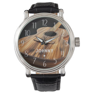 Reloj De Pulsera guitarra acústica personalizada