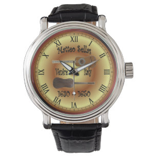 Reloj De Pulsera Guitarra antigua ~ Matteo Sellas ~ Venecia ~