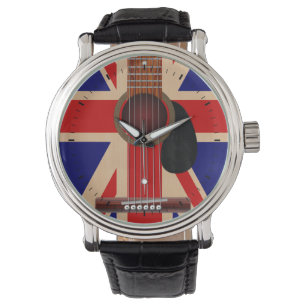 Reloj De Pulsera Guitarra de Union Jack
