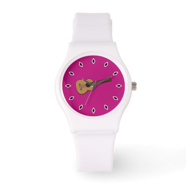 Reloj De Pulsera Guitarra Dibujo Animado (Anverso)