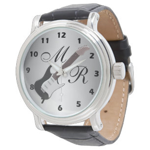 Reloj De Pulsera Guitarra Eléctrica Monogramada