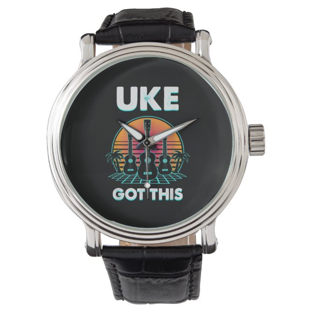 Reloj De Pulsera Guitarrista Uke Cumpleaños (Anverso)