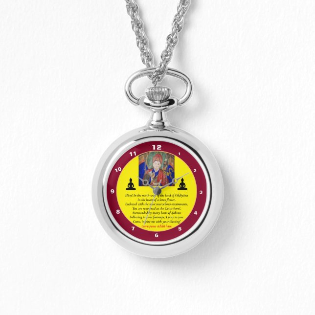 Reloj De Pulsera Guru Rinpoche & Seven Line Prayer /Padmasambhava (Anverso)