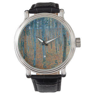 Reloj De Pulsera Gustav Klimt Beech Tree Forest Grove
