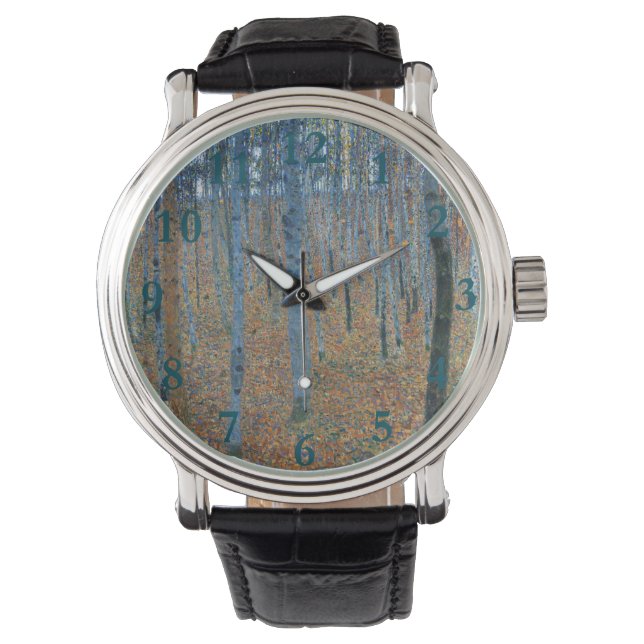 Reloj De Pulsera Gustav Klimt Beech Tree Forest Grove (Anverso)
