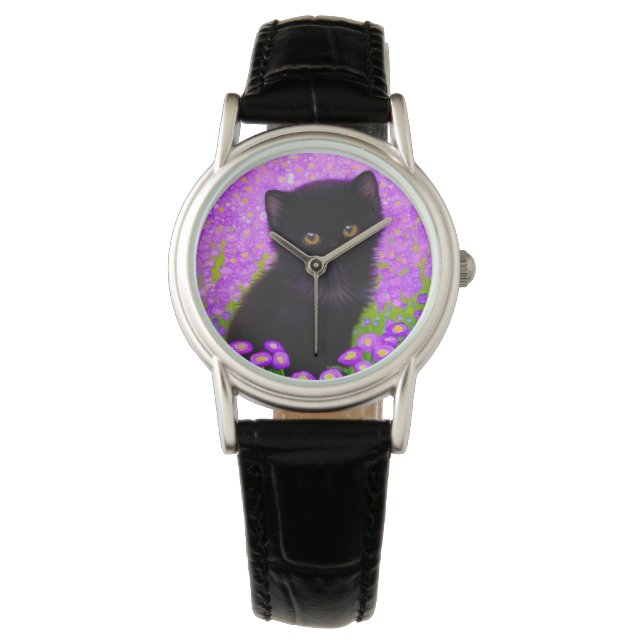 Reloj De Pulsera Gustav Klimt Cat (Anverso)