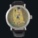 Reloj De Pulsera GUSTAV KLIMT - El beso de 1907<br><div class="desc">GUSTAV KLIMT - El beso de 1907 Aceite y Relieve metalizado de oro sobre lienzo</div>