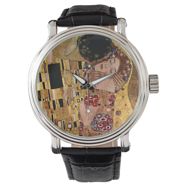 Reloj De Pulsera Gustav Klimt: El beso (detalle) (Anverso)