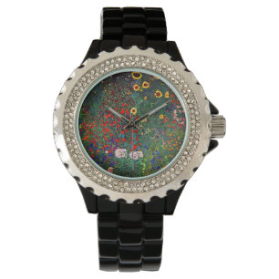 Reloj De Pulsera Gustav Klimt Flower Garden