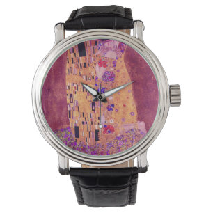 Reloj De Pulsera Gustav Klimt The Kiss Purple