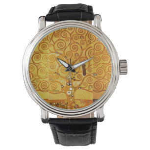 Reloj De Pulsera Gustav Klimt Tree of Life: Simbolista Art Nouveau