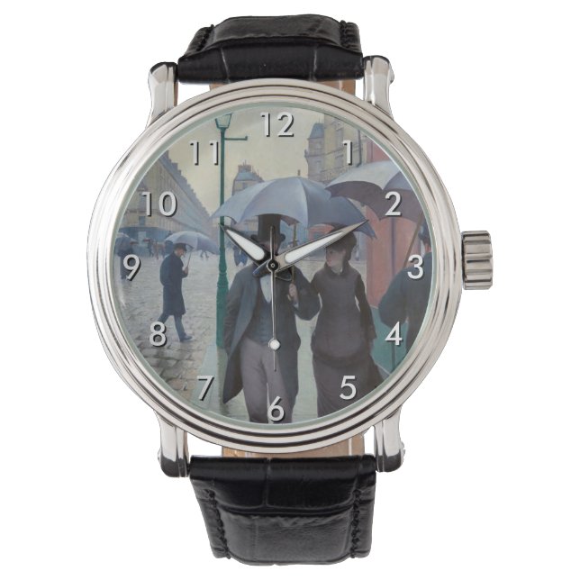 Reloj De Pulsera Gustave Caillebotte - Paris Street; Rainy Day (Anverso)