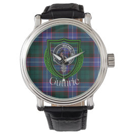 Reloj De Pulsera Guthrie Scottish Clan Tartan & Crest