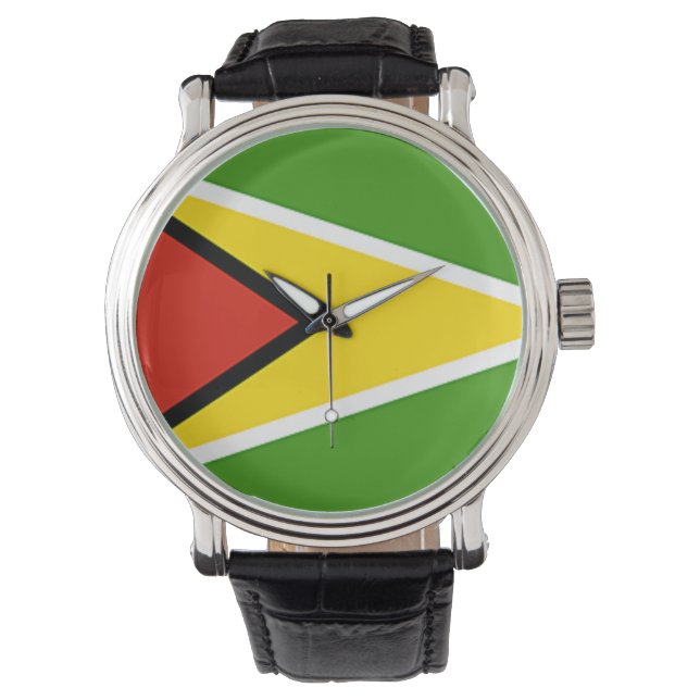 Reloj De Pulsera Guyana Flag Watch (Anverso)