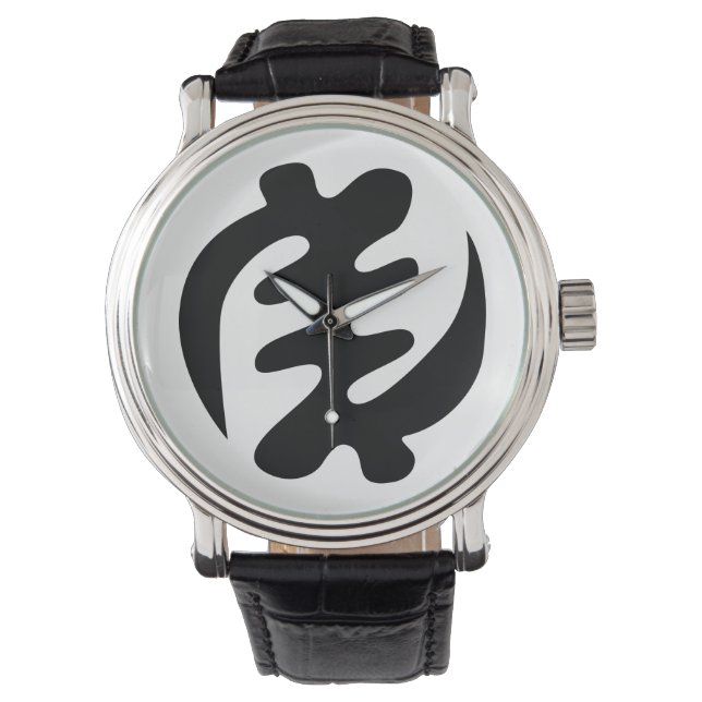 Reloj De Pulsera Gye Nyame | Dios es el Símbolo Adinkra Supremo (Anverso)